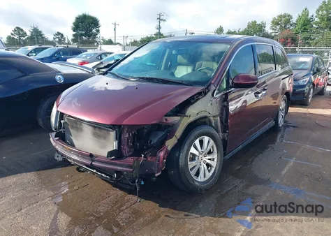 2015 Honda Odyssey Ex-L из США, поврежденный, VIN 5FNRL5H66FB042140